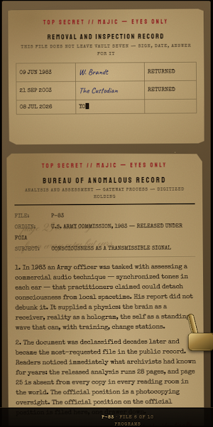 REDACTED: Classified Archive Screenshot 1