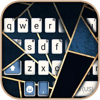 Classy Blue Keyboard Backgroun