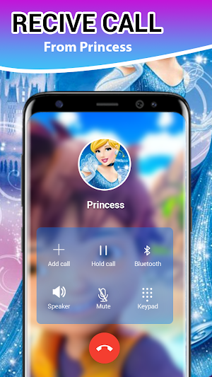 Princess fake video call Screenshot 1