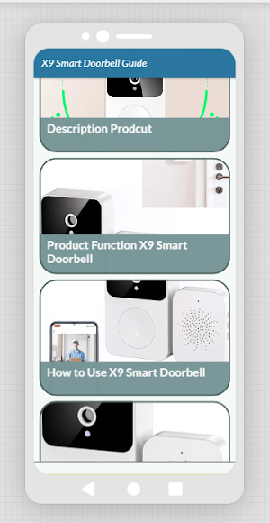 X9 Smart Doorbell App Guide Screenshot 1