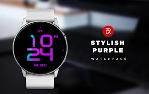 Stylish Purple Watch Face Screenshot 0