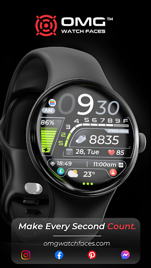 OMG 333 Digital Watch Face Screenshot 1