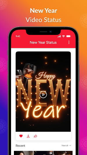 Happy New Year Video Status Screenshot 1