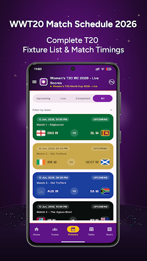 Women's T20 WC 2026 - Live Screenshot 0
