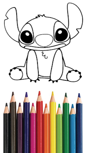 Blue koala Cute Coloring Book Screenshot 3