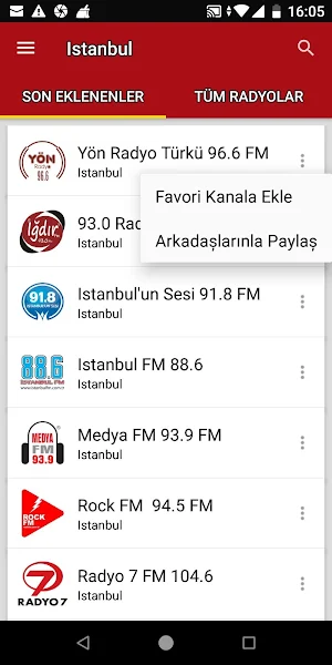 Istanbul Radio Stations - Turkey Screenshot 1