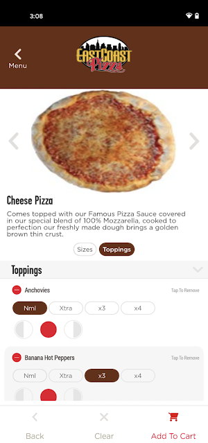 East Coast Pizza Riverview Screenshot 3
