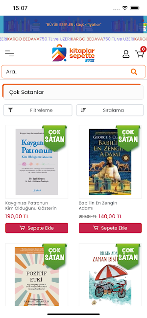 Kitaplar Sepette Screenshot 2