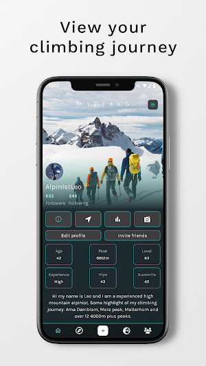 MyPeaks Screenshot 0