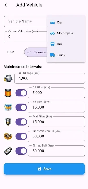 Driver assistant - Oil Filters Screenshot 1