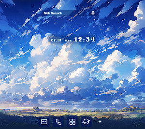 Clouds in the Vivid Blue Sky Screenshot 0