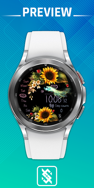BFF24 - Neon Art Sunflower Screenshot 0