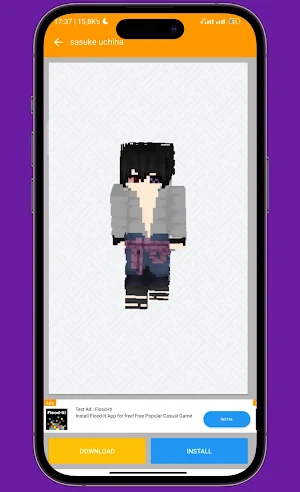 Sasuke Skin for Minecraft PE screenshot 6