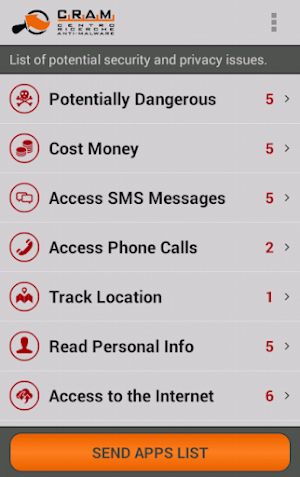 CRAM App Analyser Screenshot 2