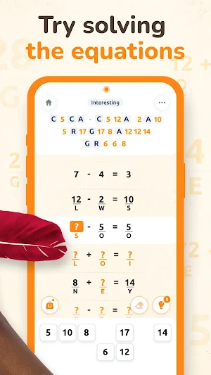 Letter Math－Cross Logic Puzzle Screenshot 1
