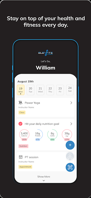 Elevate Fitness Online Screenshot 1