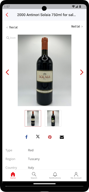Griffin Wine Storage Screenshot 3