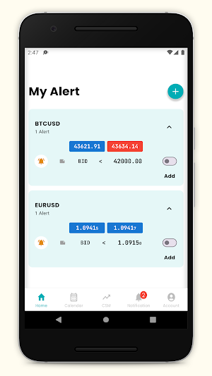 Forex Price Alert Screenshot 0