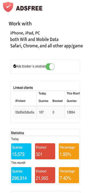 AdsFree - Ultimate ad blocker Screenshot 2