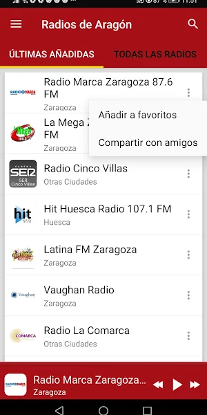 Radios de Aragón - España Screenshot 1