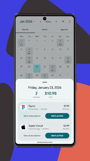 Subtrak - Subscription Tracker Screenshot 2
