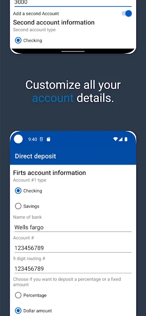 Direct Deposit Authorization Screenshot 3