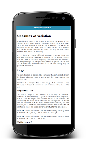 Basics of Statistics Screenshot 1