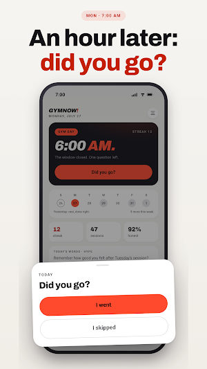 GymNow!: Gym Alarm & Reminder Screenshot 3