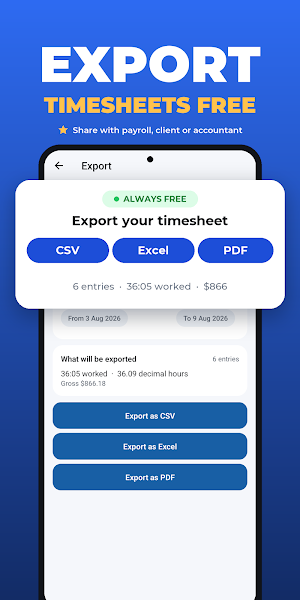 Time Clock Calculator Screenshot 3