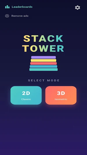 스택타워(Stack Tower)2D 3D 무한 탑 쌓기 Screenshot 0
