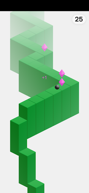 Tap & Regret – ZigZag Run Screenshot 1