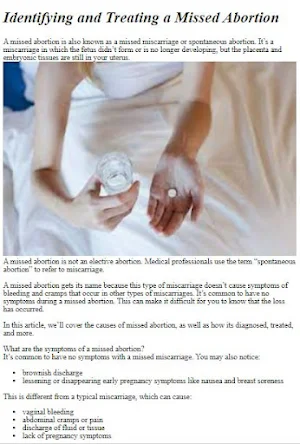 Missed Miscarriage Guide Screenshot 2