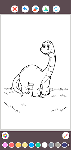 Dinosaur Coloring Pages Screenshot 2