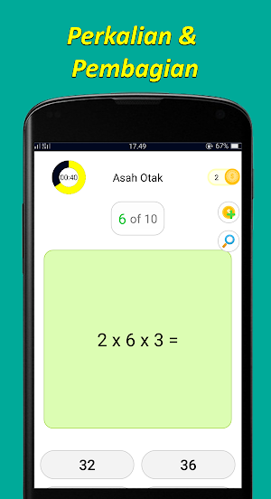Asah otak matematika Screenshot 3