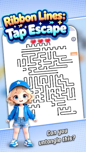 Ribbon Lines: Tap Escape Screenshot 0