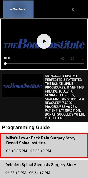 BSI The Bonati Spine Institute Screenshot 2