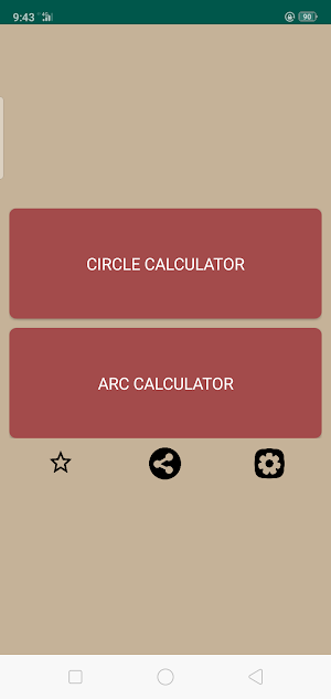 Circle + Arc Calculator Screenshot 0