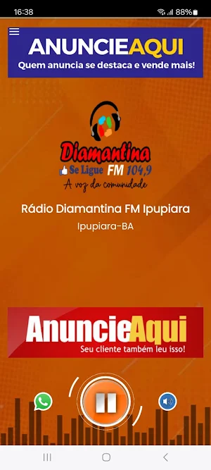 Rádio Diamantina FM Ipupiara Screenshot 0