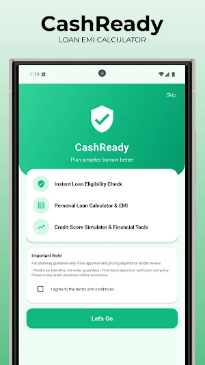 CashReady - Loan Eligibility Screenshot 1