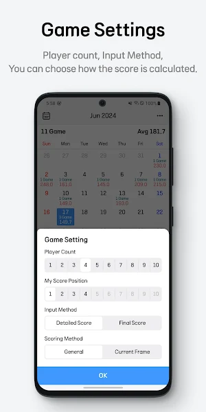BowlingScore - Easy Record Screenshot 1