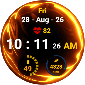 Fluid Lava Watch Face Screenshot 2