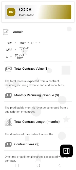 TCV Calculator Screenshot 2