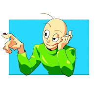 How to draw Baldi