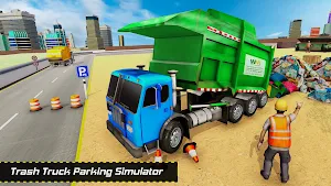 Garbage Truck Parking Simulator- Parking Games Screenshot 3