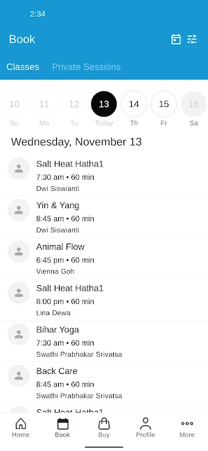 Sky Yoga International Screenshot 1
