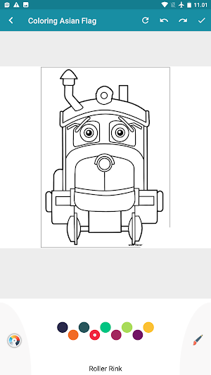 coloring animated trains Screenshot 1