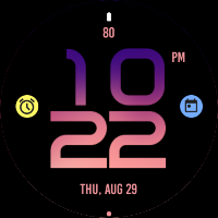 Stylish Violet Watch Face