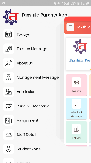 Taxshila Parents App Screenshot 2
