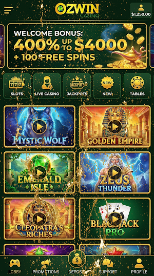 Ozwin Casino Screenshot 3