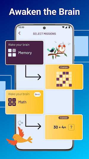 Loud Alarm Clock - Math Alarm Screenshot 1